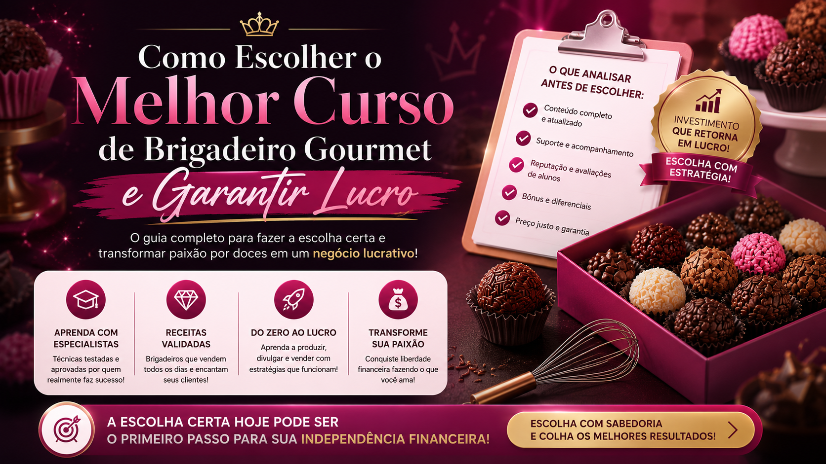 Melhor Curso de Brigadeiro Gourmet